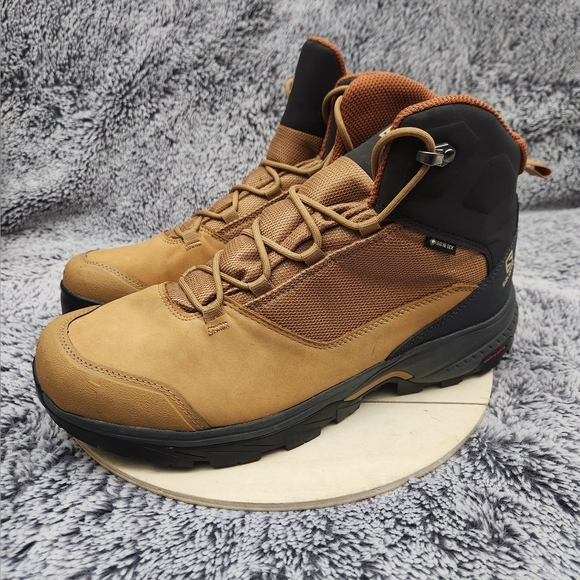 Salomon Outward Gore-Tex Waterproof Hiking Boots Brown Men's Size 10 - Picture 4 of 9